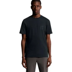 Lyle & Scott Shirts, Polo's & Blouses* Sports Tonal Logo shirt heren dark navy