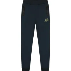 Malelions Broeken*Counter joggingbroek junior navy bright yellow