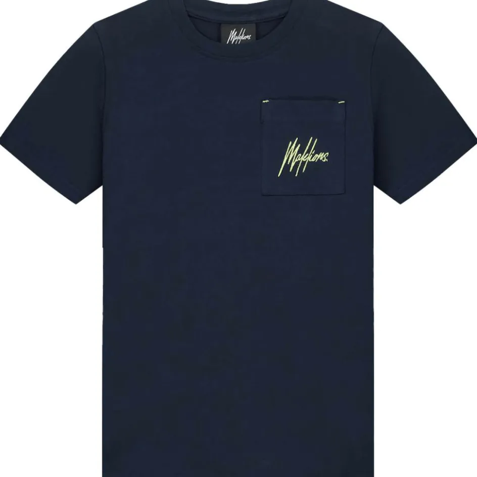 Malelions Shirts, Polo's & Blouses*Counter shirt junior navy bright yellow