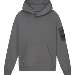 Malelions Truien & Vesten*Nylon Pocket hoodie junior anthracite