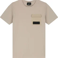 Malelions Shirts, Polo's & Blouses*Nylon Pocket shirt junior taupe