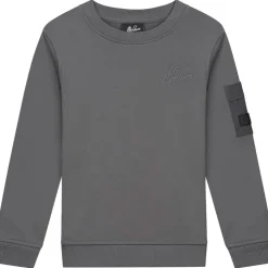 Malelions Truien & Vesten*Nylon Pocket sweater junior anthracite