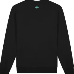 Malelions Truien & Vesten*Sport Counter sweater heren black turquoise