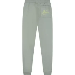 Malelions Broeken*Striped Signature joggingbroek junior agave green
