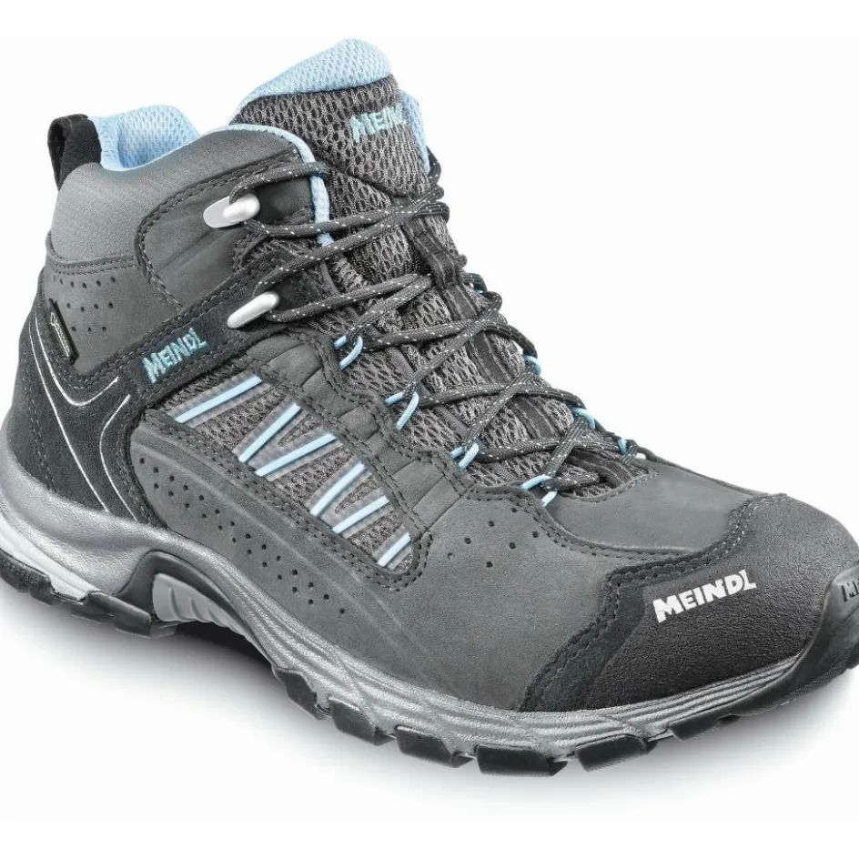 Meindl Wandelen|Wandelschoenen*Journey Lady Mid GTX wandelschoenen dames anthracite azure