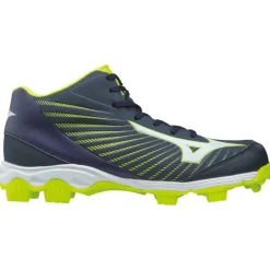 Mizuno Korfbalschoenen*9 Spike Advanced Franchise 9 MID korfbalschoenen junior blauw geel