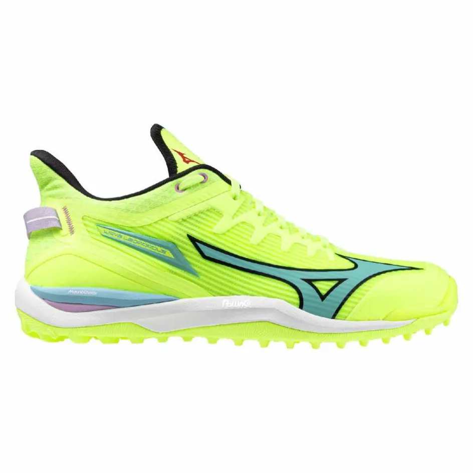 Mizuno Hockeyschoenen*Wave Leopardus hockeyschoenen neo lime black splish splash