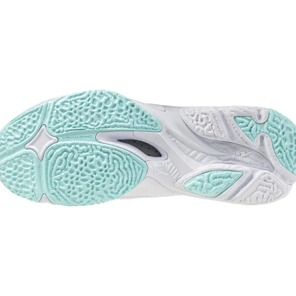 Mizuno Indoorschoenen*Wave Lightning Z8 indoorschoenen dames white blue tint