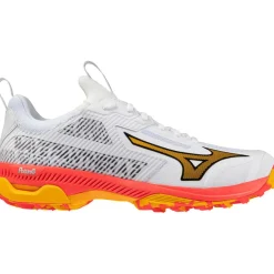 Mizuno Hockeyschoenen*Wave Panthera 2 hockeyschoenen heren white fiery coral 2 citrus