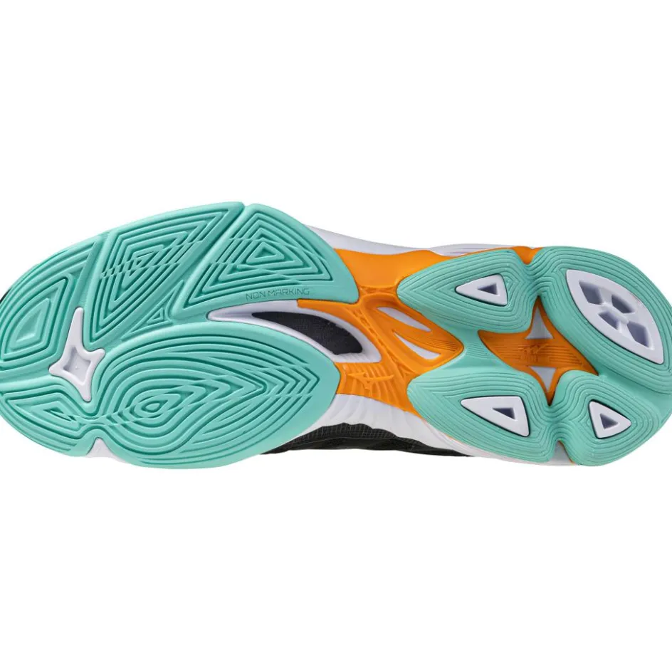 Mizuno Indoorschoenen*Wave Voltage 2 indoorschoenen heren black tangelo icegreen