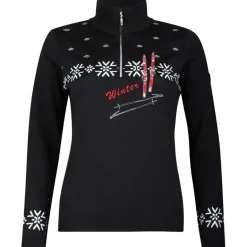 Newland Skipullies|Wintersport*Engelberg skipully dames black white