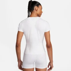 Nike Tenniskleding*Court Advantage tennisshirt dames white