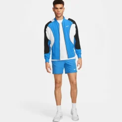 Nike Tenniskleding*Court Advantage trainingsjack heren light photo blue