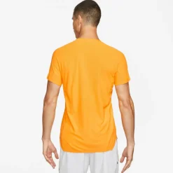 Nike Tenniskleding*Court Dri-FIT ADV Slam tennispolo heren yellow sundial black