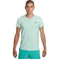 Nike Tenniskleding*Court Dri-FIT ADV Slam tennispolo heren green jade ice black