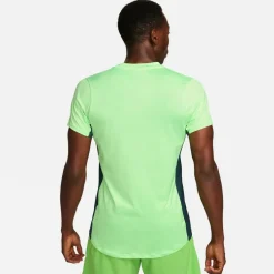 Nike Tenniskleding*Court Dri-FIT Advantage tennisshirt heren lime  blast deep jungle black
