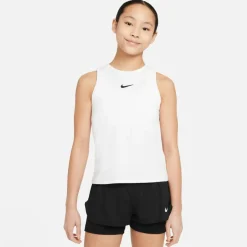 Nike Tenniskleding*Court Dri-FIT Victory tanktop junior white