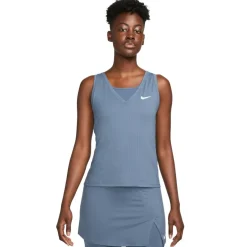 Nike Tenniskleding*Court Victory tennis tanktop dames diffused blue white