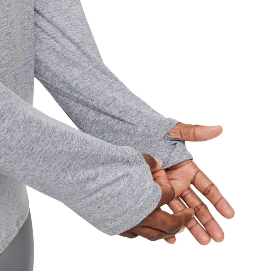 Nike Hardloopkleding*Element Dri-FIT hardloopshirt heren smoke grey grey fog reflective silver