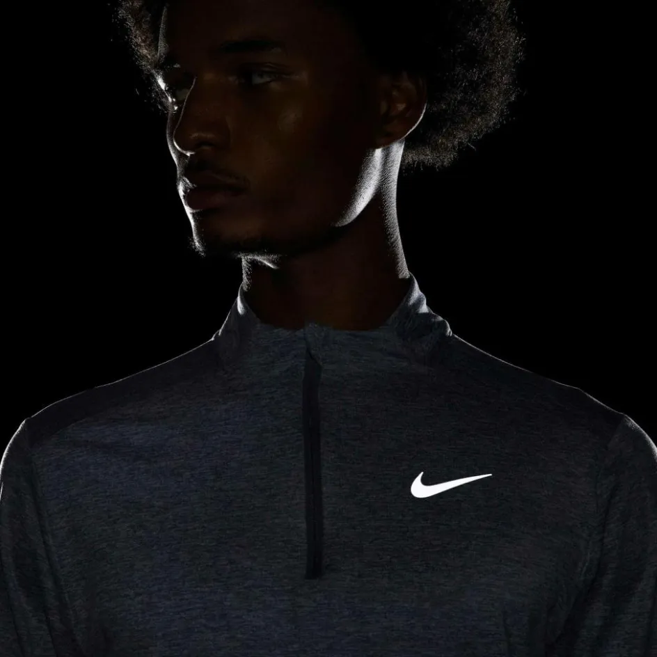 Nike Hardloopkleding*Element Dri-FIT hardloopshirt heren smoke grey grey fog reflective silver