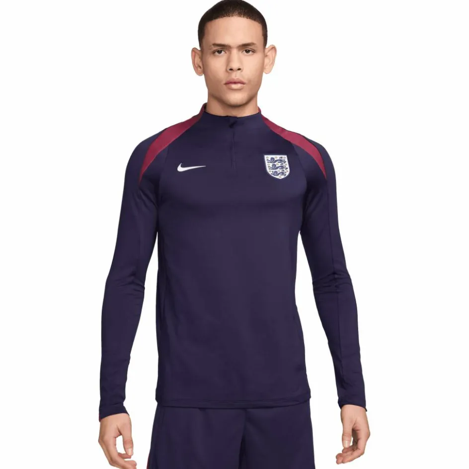Nike Voetbalkleding*Engeland Strike Dri-FIT trainingsshirt heren purple ink rosewood white