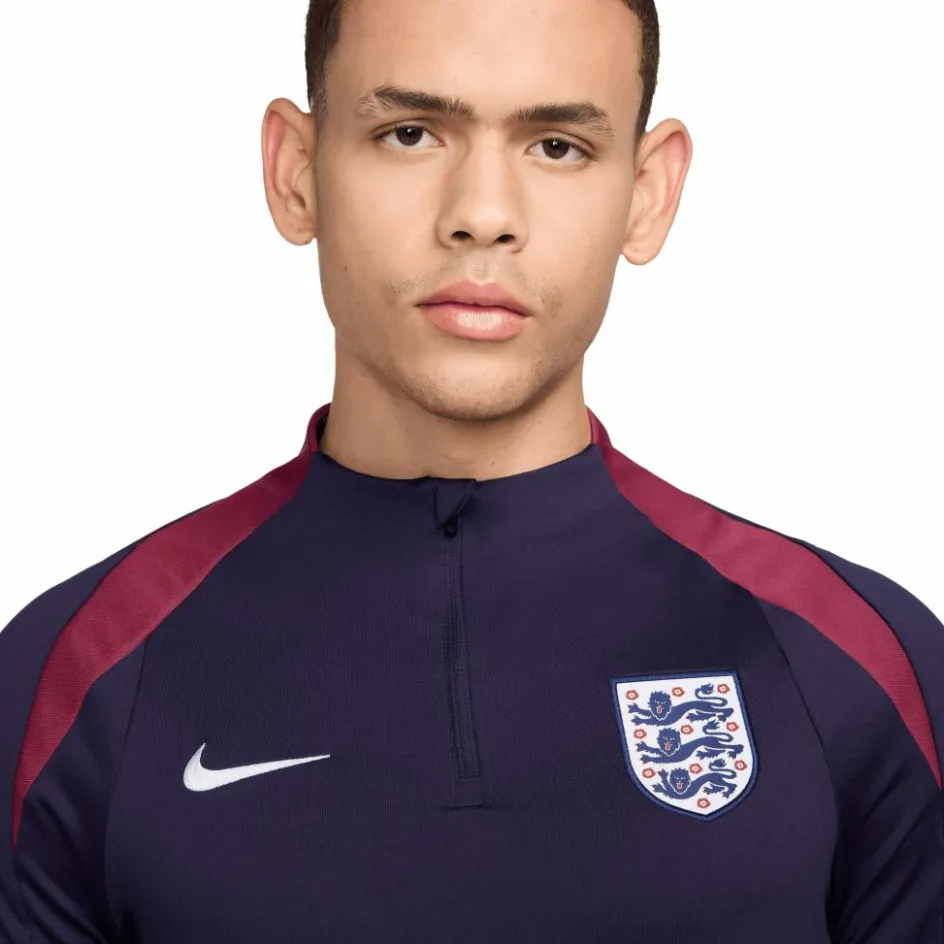 Nike Voetbalkleding*Engeland Strike Dri-FIT trainingsshirt heren purple ink rosewood white