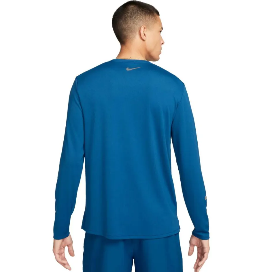 Nike Hardloopkleding*Miler Flash Dri-FIT hardloopshirt heren court blue reflective silver