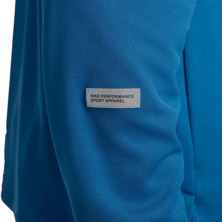 Nike Hardloopkleding*Miler Flash Dri-FIT hardloopshirt heren court blue reflective silver