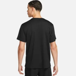 Nike Hardloopkleding*Miler hardloopshirt heren black