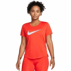 Nike Hardloopkleding*One Dri-FIT Swoosh hardloopshirt dames red