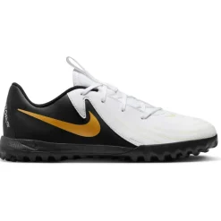 Nike Voetbalschoenen*Phantom GX II Academy voetbalschoenen junior white metallic gold coin black