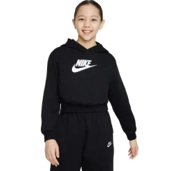 Nike Truien & Vesten*Sportswear Club fleece hoodie junior black white