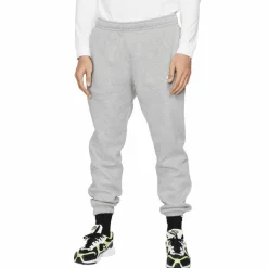 Nike Broeken*Sportswear Club Fleece joggingbroek heren dark  greyheather matte silver white