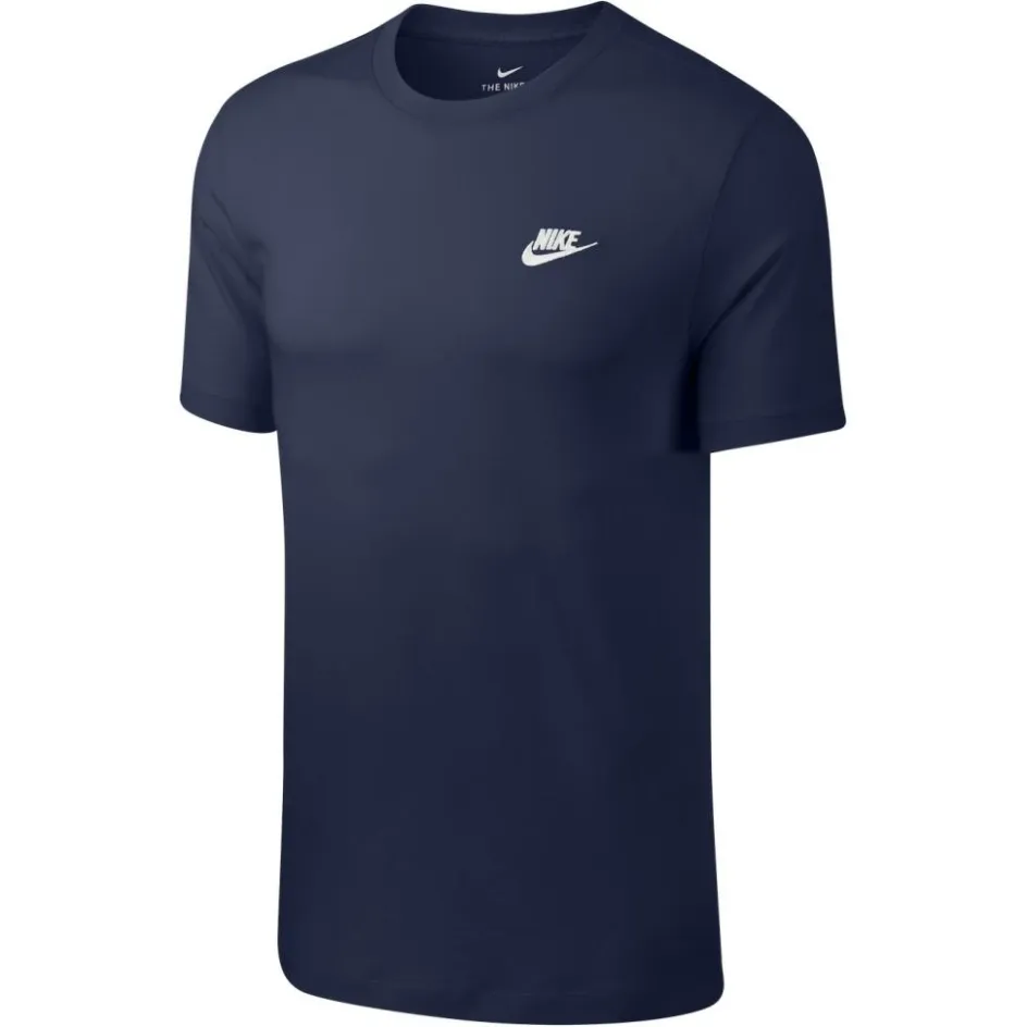 Nike Shirts, Polo's & Blouses*Sportswear Club shirt heren midnight navy white
