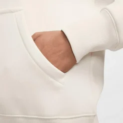 Nike Truien & Vesten*Sportswear Phoenix Fleece Logo hoodie dames light  orewood brown white armor