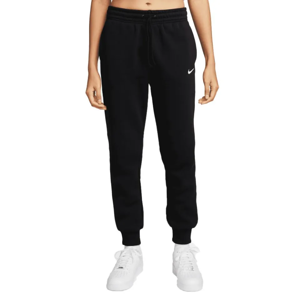 Nike Broeken*Sportswear Phoenix Fleece joggingbroek dames black sail