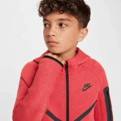 Nike Truien & Vesten*Sportswear Tech Fleece vest junior light university red heather black