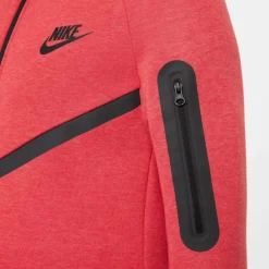 Nike Truien & Vesten*Sportswear Tech Fleece vest junior light university red heather black