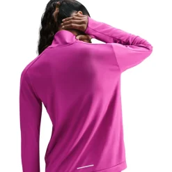Nike Hardloopkleding*Swoosh hardloopshirt dames hot fuchsia light wild mango