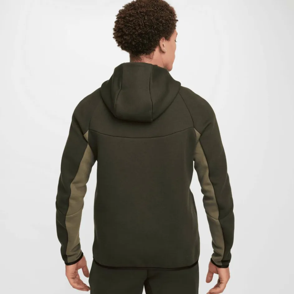 Nike Truien & Vesten*Tech Fleece Windrunner vest heren sequoia medium olive black