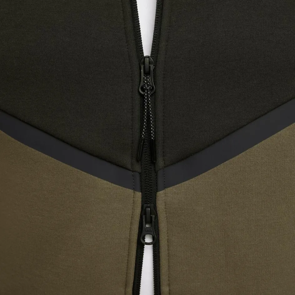 Nike Truien & Vesten*Tech Fleece Windrunner vest heren sequoia medium olive black