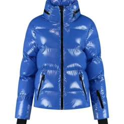 NIKKIE Ski Jassen|Wintersport*Gstaad Laquer winterjas dames dazzling blue