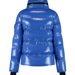 NIKKIE Ski Jassen|Wintersport*Gstaad Laquer winterjas dames dazzling blue
