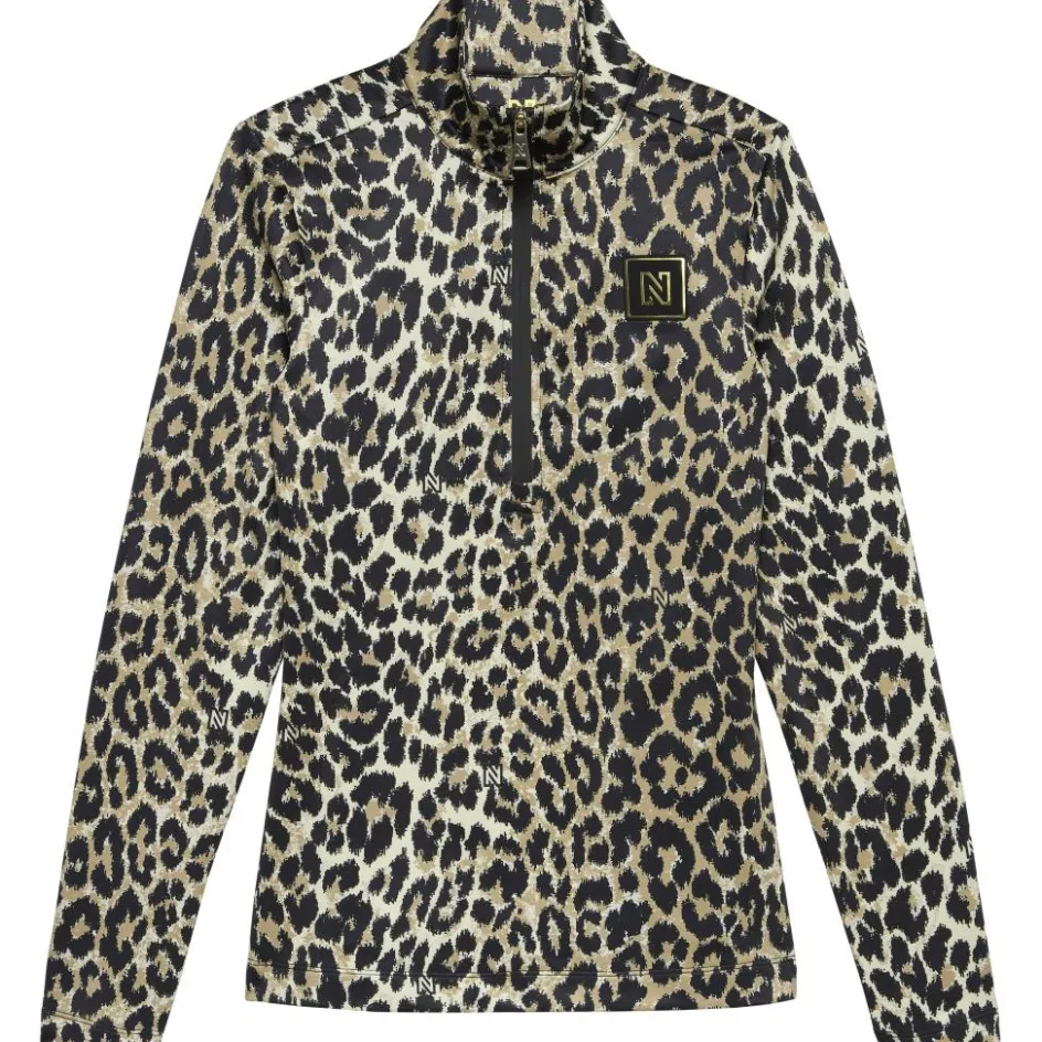 NIKKIE Skipullies|Wintersport*Nantes Leopard skipully dames hummus