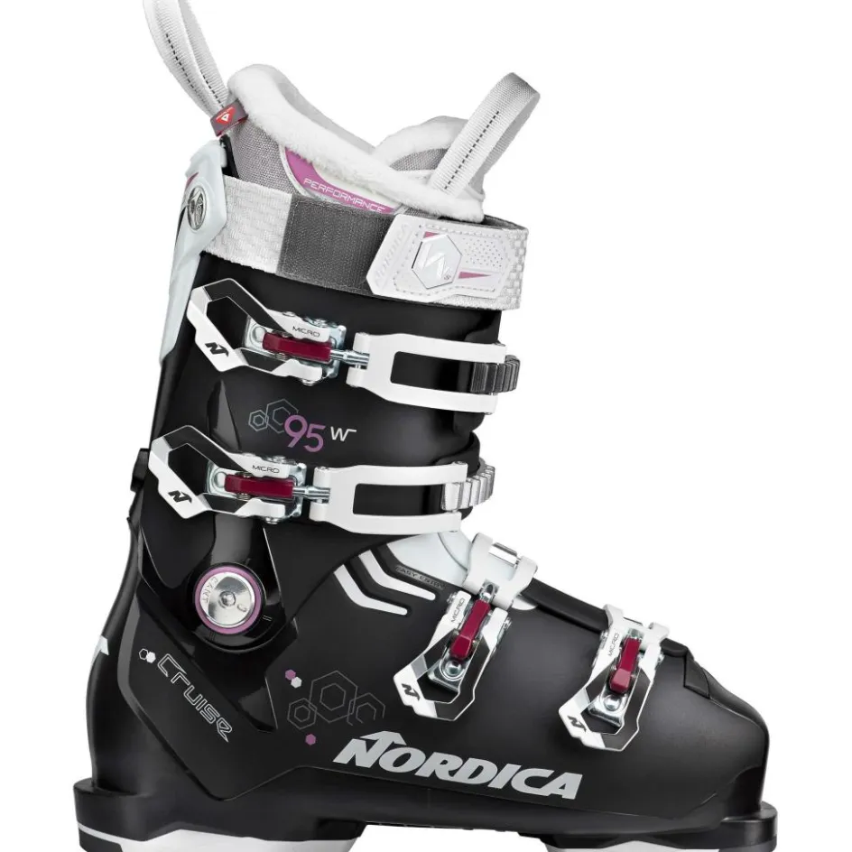 Nordica Skischoenen|Wintersport*The Cruise 95 W skischoenen dames black white purple