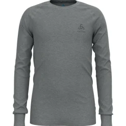 ODLO Thermokleding|Wintersport*Natural 100 Merino Warm LS thermoshirt junior grey melange