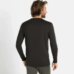 ODLO Thermokleding|Wintersport*Natural 100 Merino Warm LS thermoshirt heren black