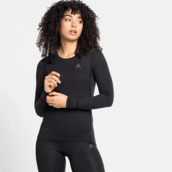 ODLO Thermokleding|Wintersport*Natural 100 Merino Warm LS thermoshirt dames black