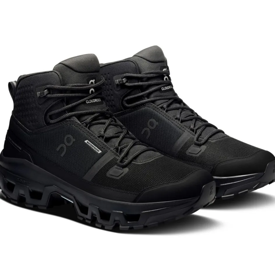 On Wandelen|Wandelschoenen*Cloudrock Mid wandelschoenen heren black black