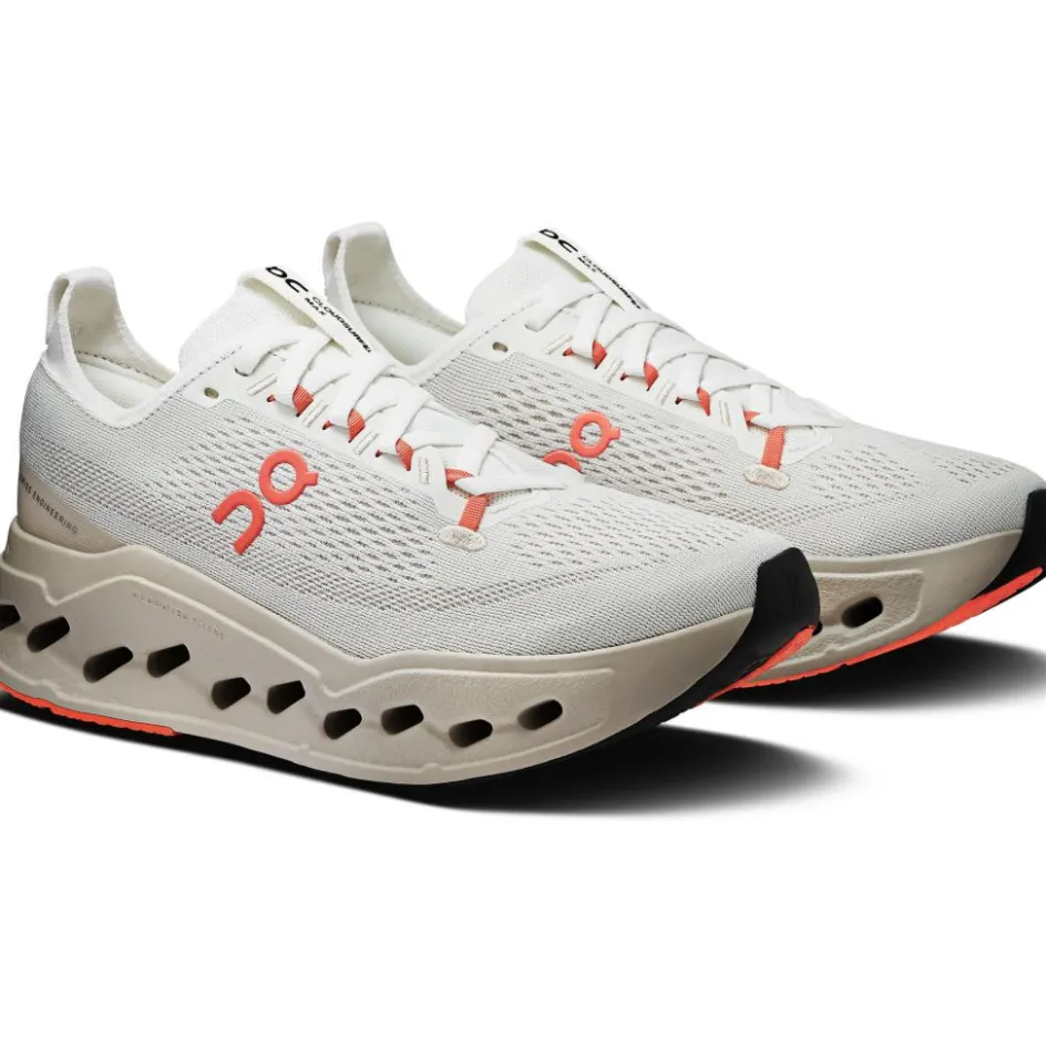 On Hardloopschoenen*Cloudsurfer Max hardloopschoenen dames ivory salm
